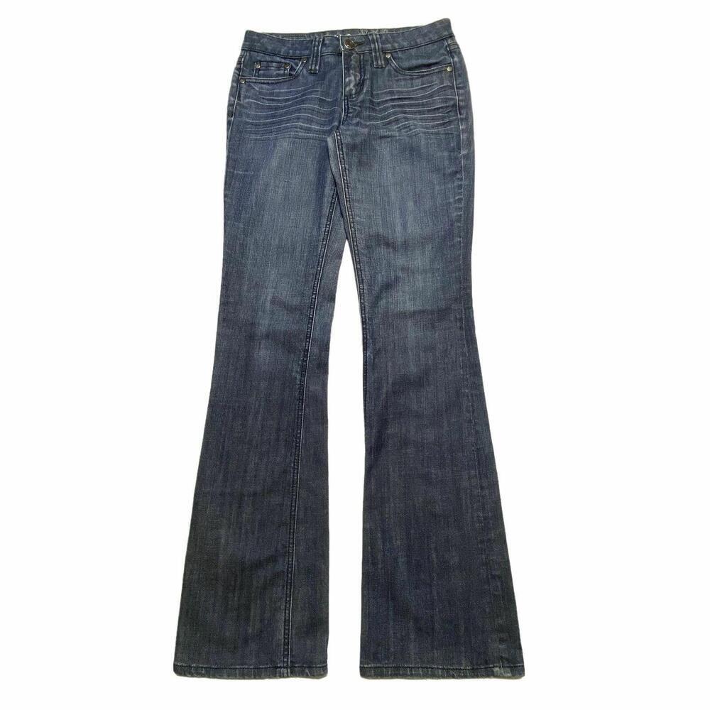 Refuge Relaxed Fit Bootcut Leg Womens Size 7 L Dark Blue Denim Jeans
